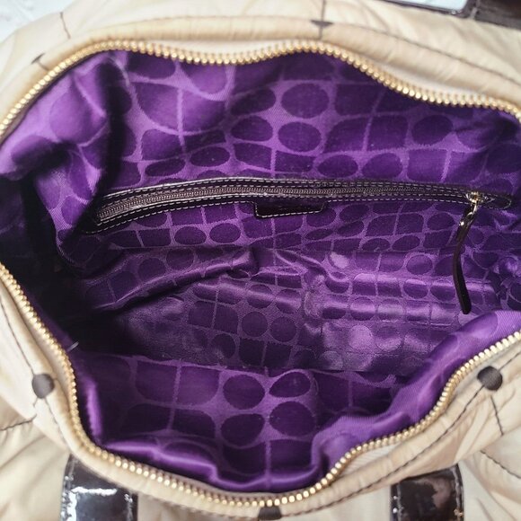 Kate Spade Alpine Beige Nylon Quilted Puffer Bag Classic Crossbody Cream - Picture 6 of 12